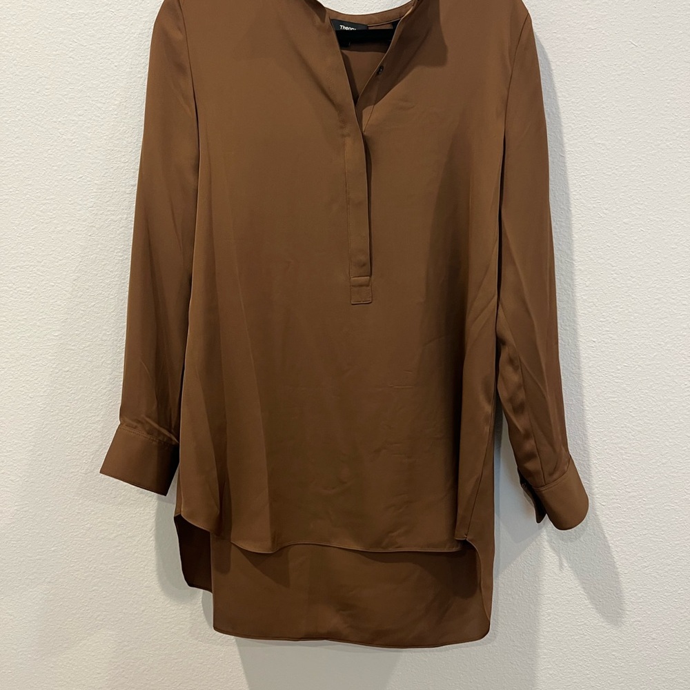 Theory Classic Brown Women's Blouse